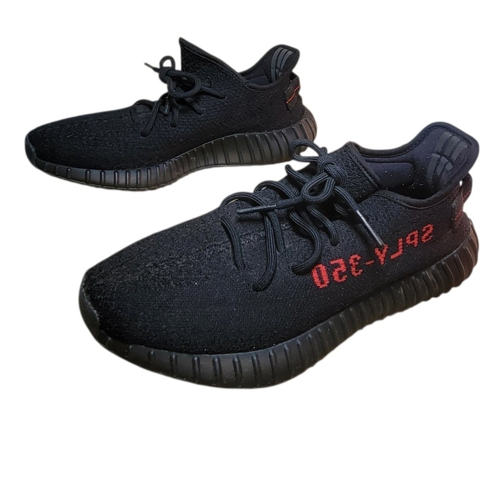 Adidas Yeezy Boost 350 V2 Bred Core Black Solar Red CP9652 Mens 9